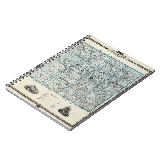 Historic Decatur County Map Notebook ノートブック (左側)