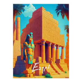 Historic Egypt Travel Poster ポスター