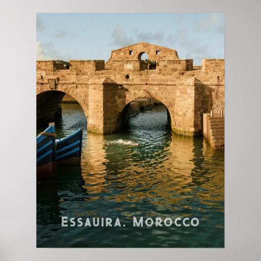 Historic Essaouira Morocco authentic travel photo  ポスター (正面)