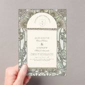 Historic Estate Garden Wedding アクリル招待状 (インサイチュ (ポータブル))