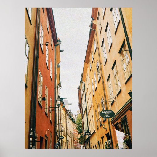 Historic Gamla Stan, Old Town of Stockholm ポスター (正面)