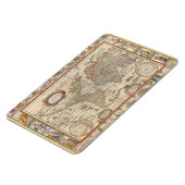 Historic Medieval World Map (by Willem Blaeu) マグネット (左側)