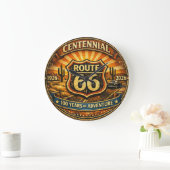 Historic Mother Road Sunset Centennial Timepiece ラージ壁時計 (ホーム)