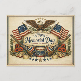 Historic Muskets Drum Memorial Day シーズンポストカード
