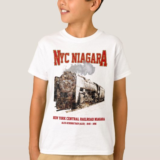 Historic NYC Niagara Train Steam Locomotive Tシャツ (正面)