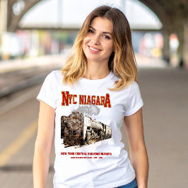 Historic NYC Niagara Train Steam Locomotive Tシャツ