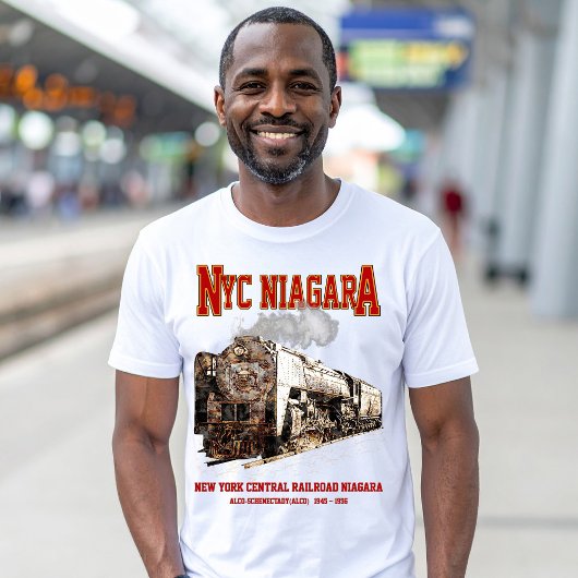 Historic NYC Niagara Train Steam Locomotive Tシャツ
