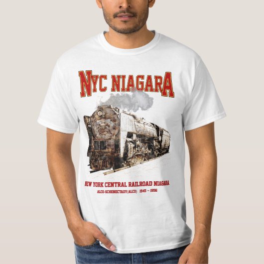Historic NYC Niagara Train Steam Locomotive Tシャツ (正面)