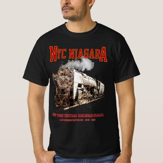 Historic NYC Niagara Train Steam Locomotive Tシャツ (正面)