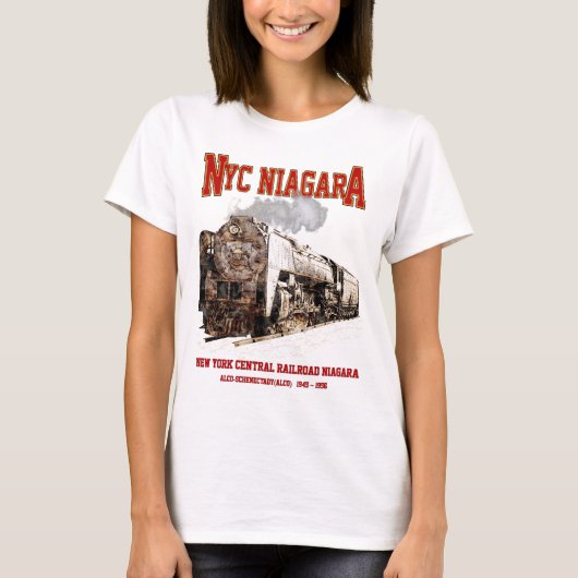 Historic NYC Niagara Train Steam Locomotive Tシャツ (正面)