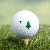 Historic Pine Tree Flag of Maine (1901–1909)  ゴルフボール (インサイチュ 木)