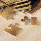 Historic Pioneer Saloon Old West Desert  ジグソーパズル (側面)