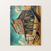 Historic Pioneer Saloon Old West Desert  ジグソーパズル (縦)