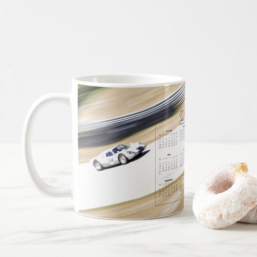 Historic Race Car 2021カレンダー コーヒーマグカップ (ドーナツ)