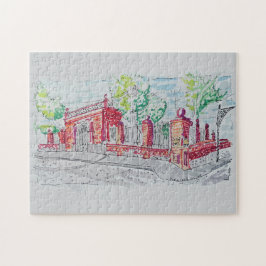 Historic Red Brick Entrance ジグソーパズル