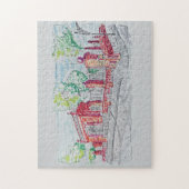 Historic Red Brick Entrance ジグソーパズル (縦)