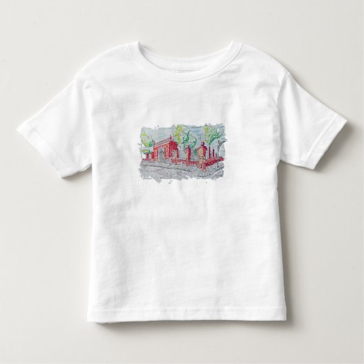 Historic Red Brick Entrance トドラーTシャツ (正面)