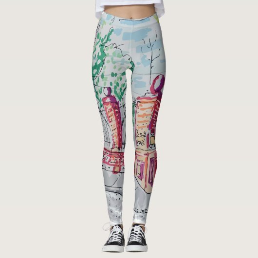 Historic Red Brick Entrance レギンス (正面)