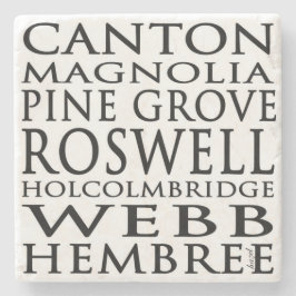 Historic Roswell、通り、ジョージア、コースター ストーンコースター