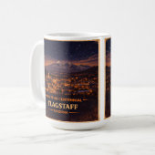 Historic Route 66 Anniversary Flagstaff Night コーヒーマグカップ (正面左)