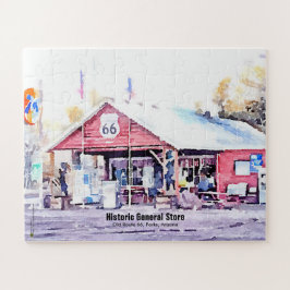 Historic Route 66 Arizona General Store Watercolor ジグソーパズル