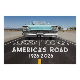 Historic Route 66 Centennial ポスター