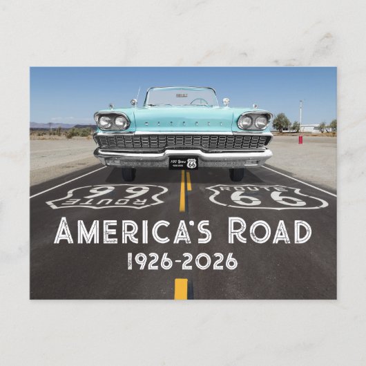 Historic Route 66 Centennial ポストカード (正面)