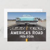 Historic Route 66 Centennial ポストカード (正面/裏面)