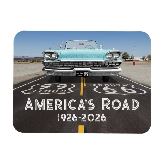 Historic Route 66 Centennial マグネット (横)