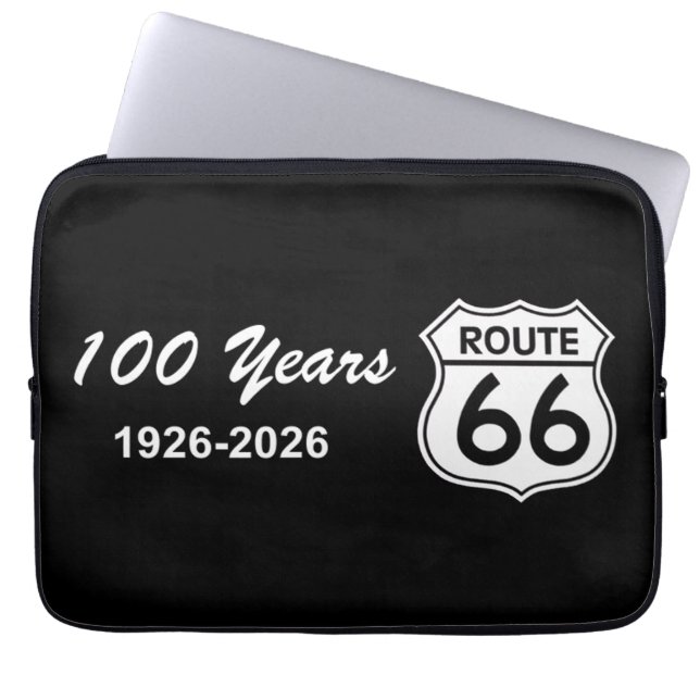 Historic Route 66 Centennial ラップトップスリーブ (正面)