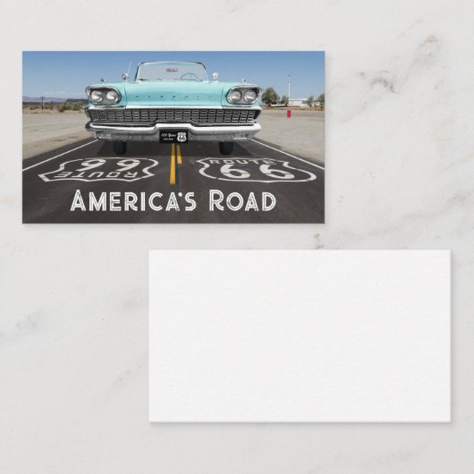 Historic Route 66 Centennial 名刺 (正面/裏面)