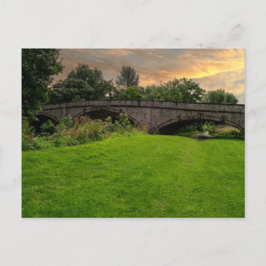 Historic St. Asaph Bridge Over River Elwy ポストカード (正面)