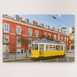 Historic Tram Buildings Lisbon Portugal Travel ジグソーパズル