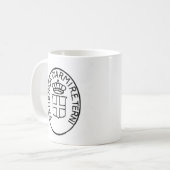 Historical antique Italian arsenal Terni logo コーヒーマグカップ (正面左)