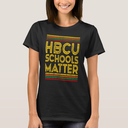 Historical Black College Alumni HBCU Schools Matte Tシャツ (正面)