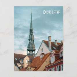 Historical buildings in Old Riga, Latvia ポストカード