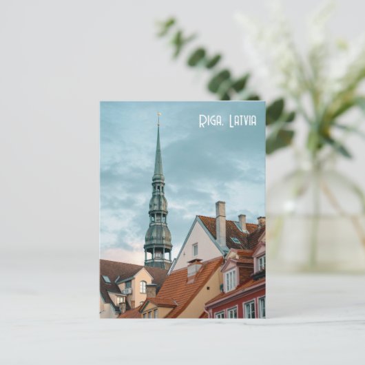 Historical buildings in Old Riga, Latvia ポストカード (スタンド正面)