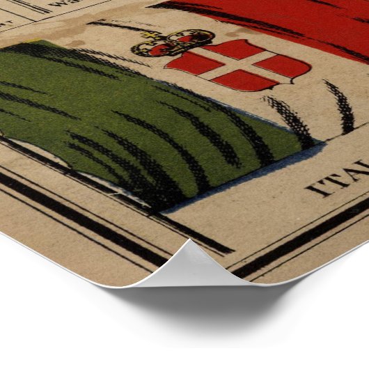 Historical Flags of The World (1869) ポスター (角)