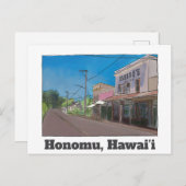 Historical Hawaii Plantation Town Honomu Nostalgic ポストカード (正面/裏面)