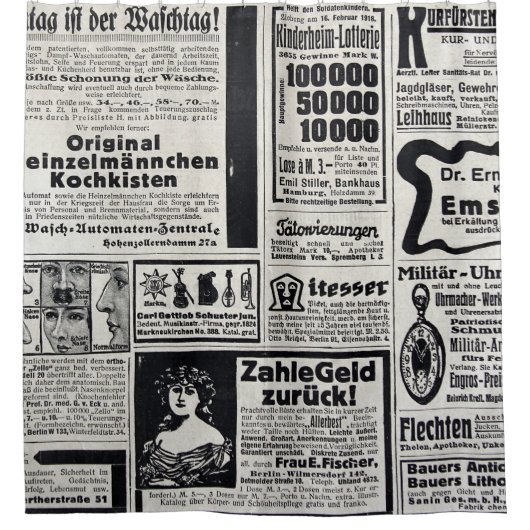 Historical Kiev: 1917年新聞イラストレーション シャワーカーテン (正面)