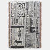 Historical Kiev: 1917年新聞イラストレーション スローブランケット (正面縦)