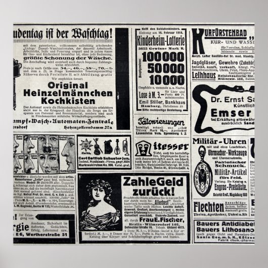 Historical Kiev: 1917年新聞イラストレーション ポスター (正面)