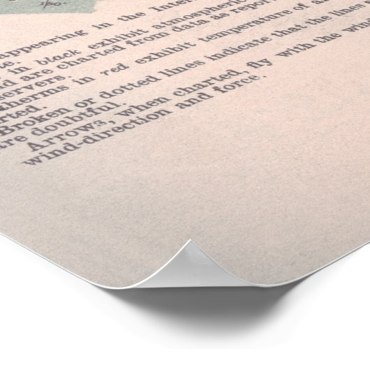 Historical Weather Map ポスター (角)