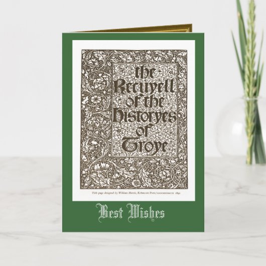 Histories of Troye, William Morris 1842 カード (正面)