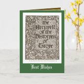 Histories of Troye, William Morris 1842 カード (黄色い花)