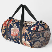 Historisches chinesisches Stoffmuster ダッフルバッグ (右コーナー)