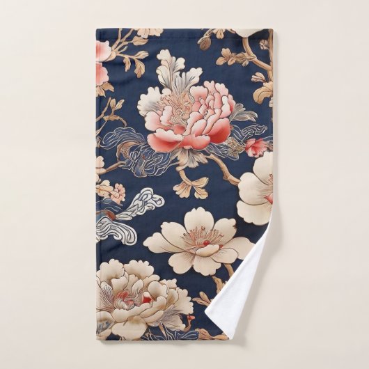 Historisches chinesisches Stoffmuster バスタオルセット (ハンドタオル)