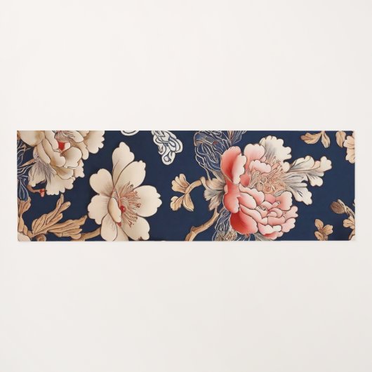 Historisches chinesisches Stoffmuster ヨガマット (裏面(横))