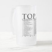 History_01の上位33名のグラフィックデザイナー フロストグラスビールジョッキ (正面左)