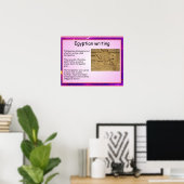 History, Ancient Egypt, Egyptian writing ポスター (ホームオフィス)